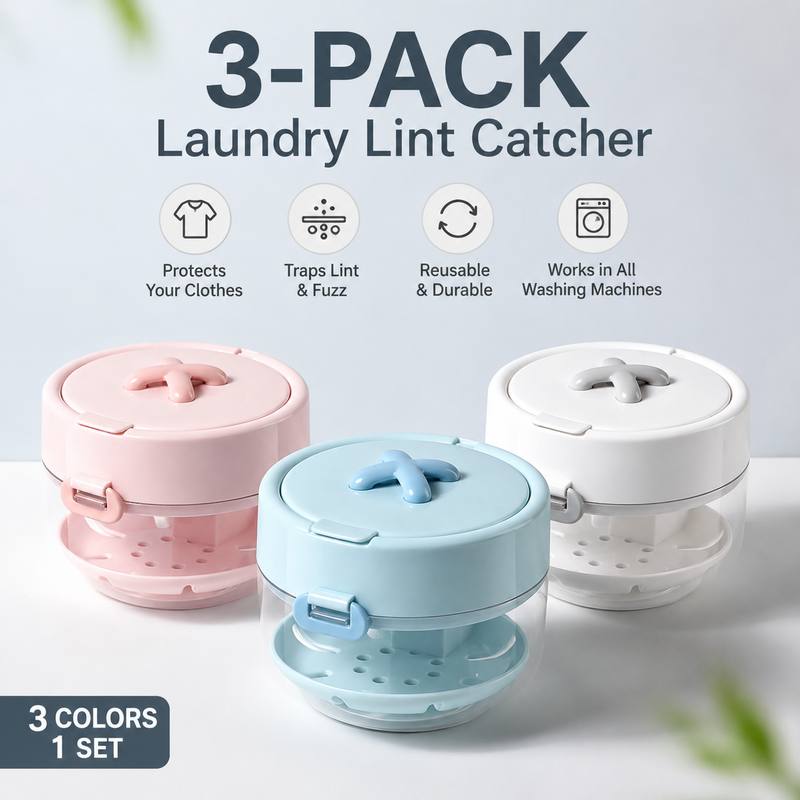3-in-1 Portable Retainer & Denture Cleaner Case with Auto-Lifting Strainer