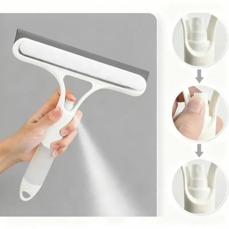 All-in-One Spray Window Squeegee & Glass Cleaner