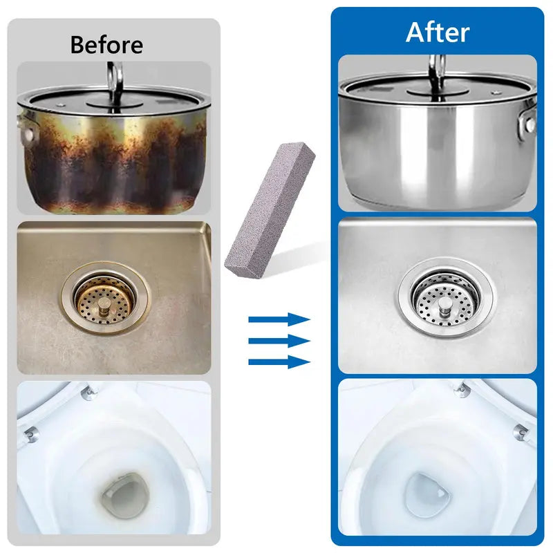 Heavy-Duty Pumice Cleaning Bricks for Tough Stain & Rust Removal