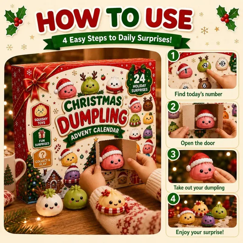 24-Day Christmas Dumpling Squishy Advent Calendar