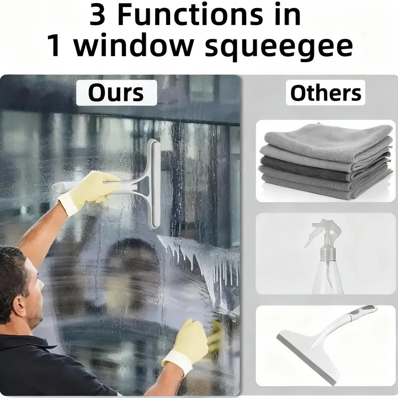 All-in-One Spray Window Squeegee & Glass Cleaner