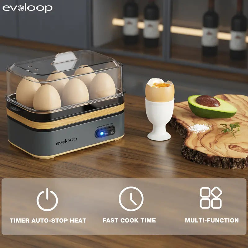 Rapid Electric Egg Cooker & Multi-Function Breakfast Steamer