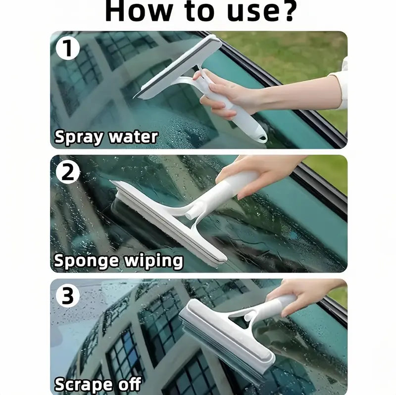 All-in-One Spray Window Squeegee & Glass Cleaner