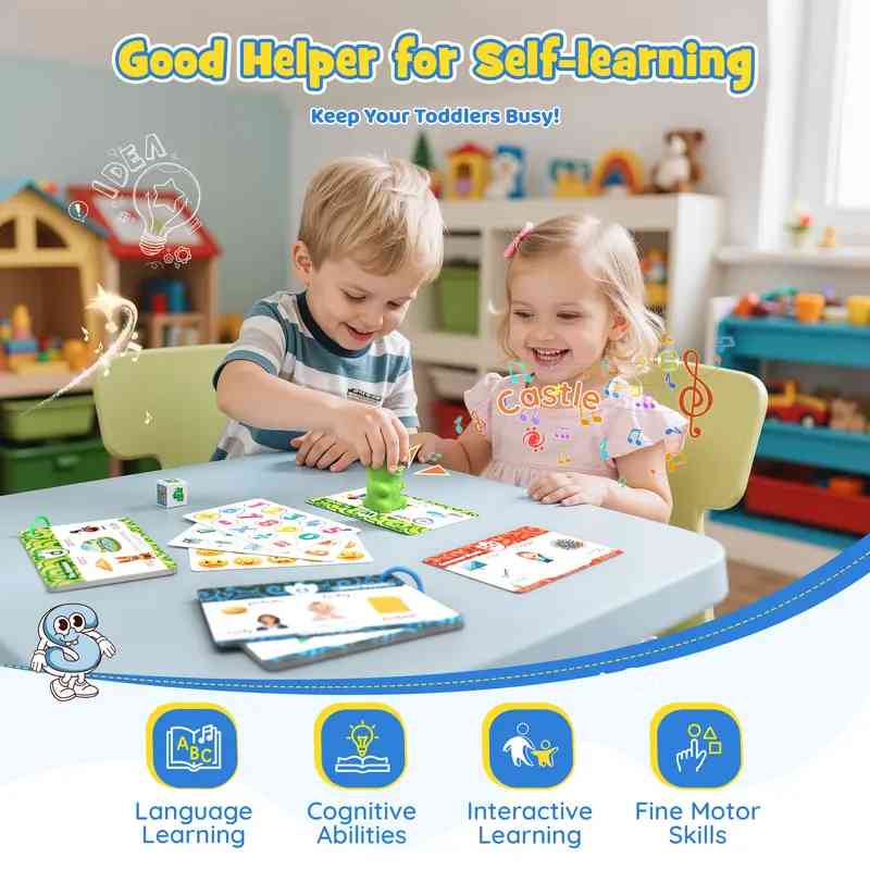 Interactive Dinosaur Sight Word Reader & Phonics Talking Flashcards