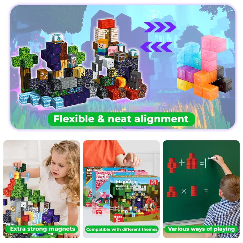 Magnetic Pixel World Building Blocks — Unlimited 3D World Creation for Kids