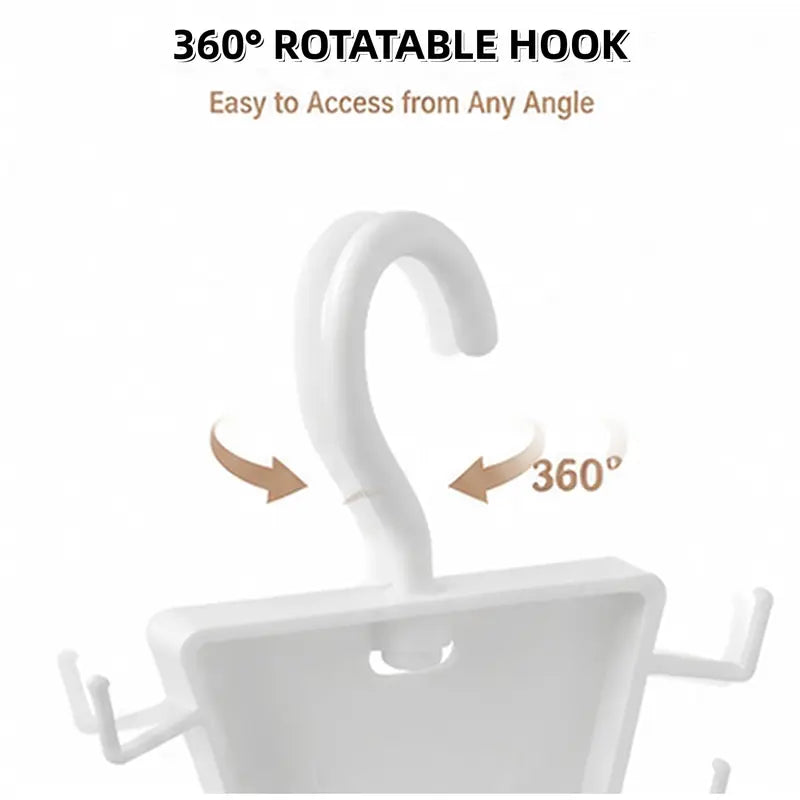 360° Rotating Closet Hanger Organizer – Instant 80% Space Saving for Bras, Belts & Tank Tops