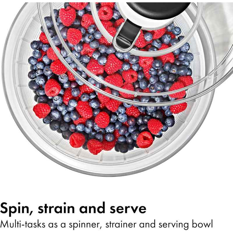 Crisp Greens in One Press - Quick-Dry Salad Spinner