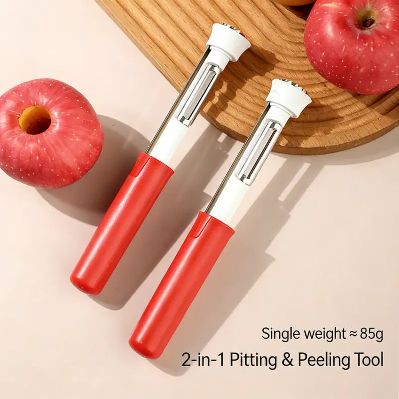 2-in-1 Stainless Steel Apple Corer & Vegetable Peeler