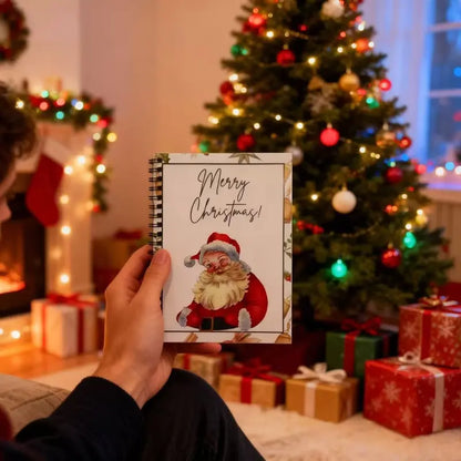 Festive Spiral Christmas Gift Card Booklet & Organizer