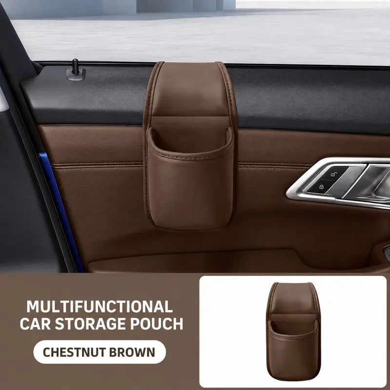 Car Door Hanging Cup Holder & Storage Pocket