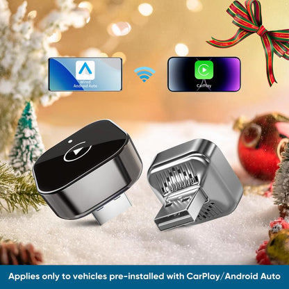 Wireless CarPlay & Android Auto Adapter – Plug-and-Play Wireless Upgrade for Factory-Wired Systems