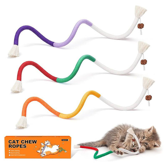 [BUY 1 GET 1 FREE]Natural Dental Care & Interactive Play Rope for Cats