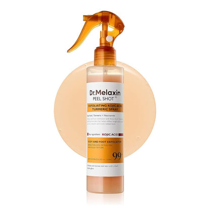 Transform Rough, Dull Skin Instantly with Turmeric & Kojic Acid Exfoliating Spray