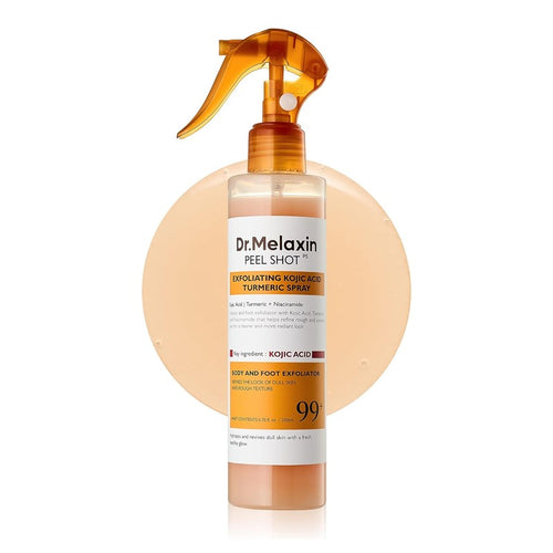 Transform Rough, Dull Skin Instantly with Turmeric & Kojic Acid Exfoliating Spray