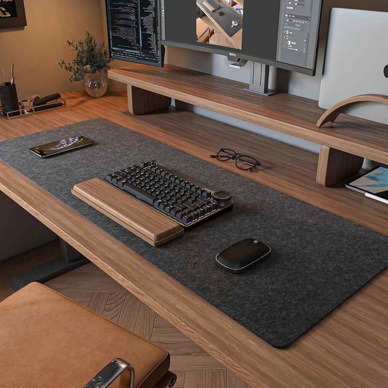 Premium Wool Felt Desk Pad – Ultimate Desk Protection & Smooth Mouse Precision