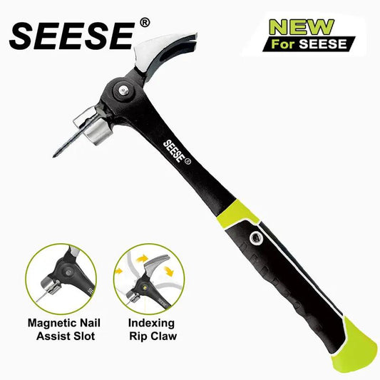 Multi-Angle Adjustable Claw Hammer & Wire Puller