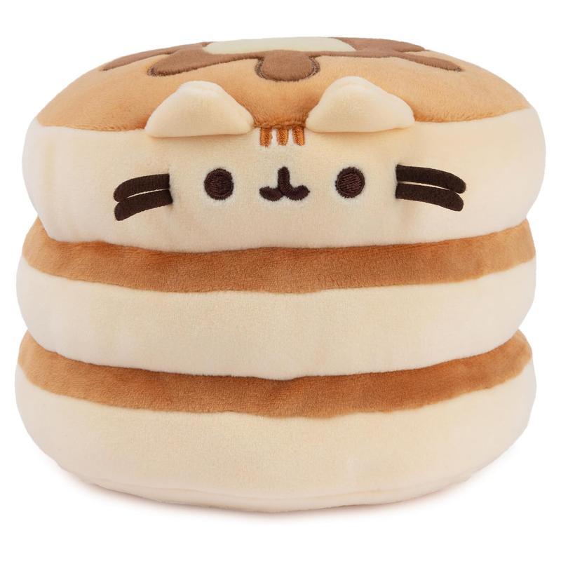 Ultra-Soft Stacked Pancake Cat Plush Cushion