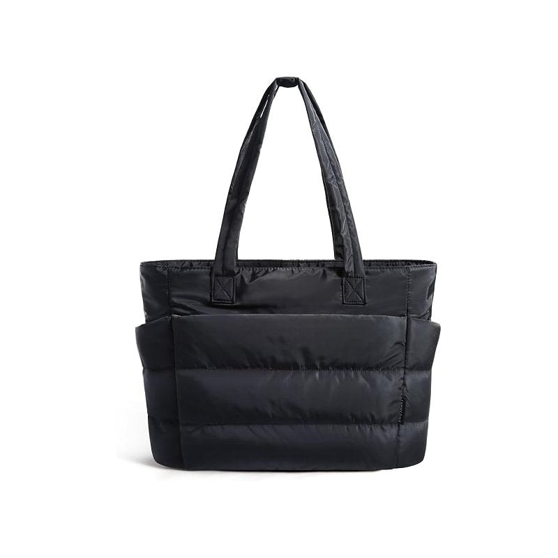 Ultra-Lightweight Multi-Compartment Puffy Tote Bag