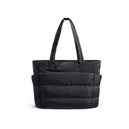 Ultra-Lightweight Multi-Compartment Puffy Tote Bag