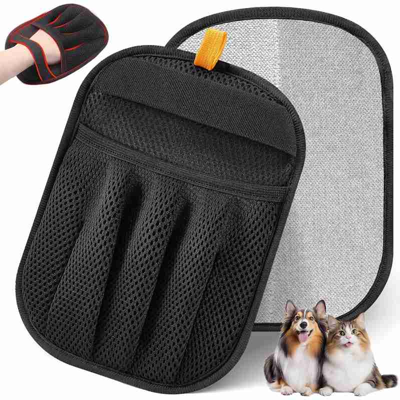 Effortless Electrostatic Pet Hair Remover Mitts – Instant Clean with Every Swipe