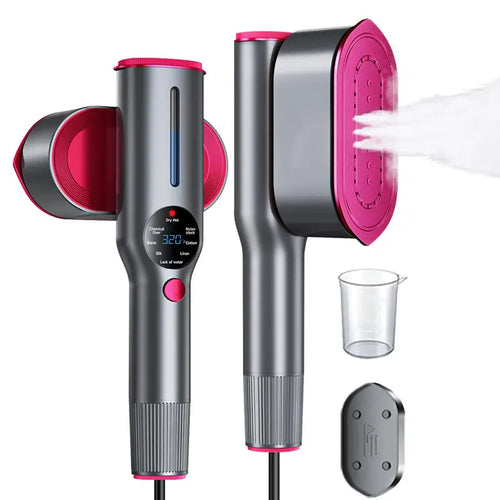 2-in-1 Smart Handheld Steamer & Iron with LCD Temp Control