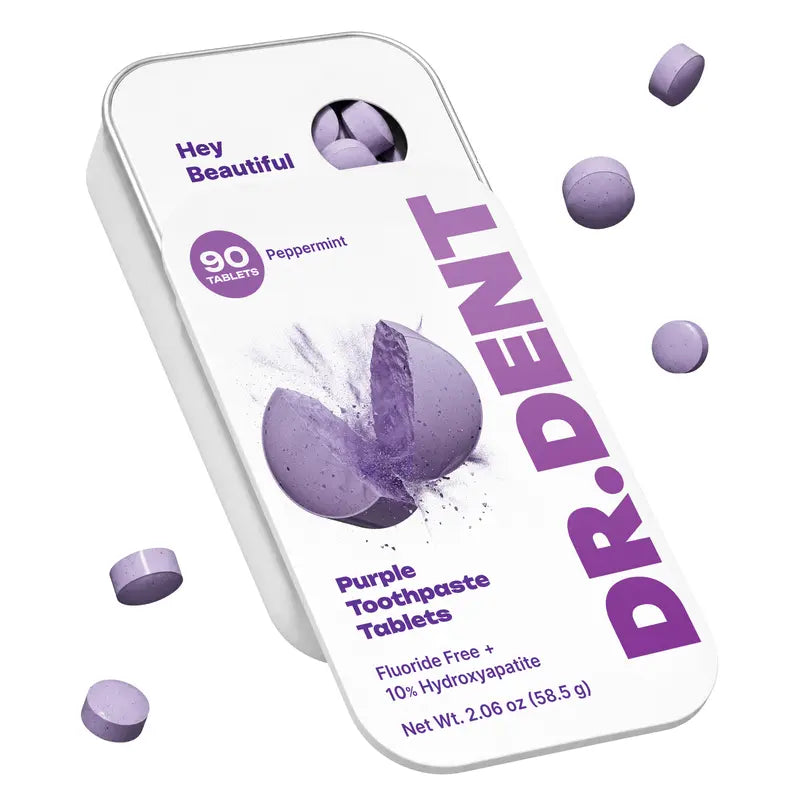 Purple Hydroxyapatite Toothpaste Tablets