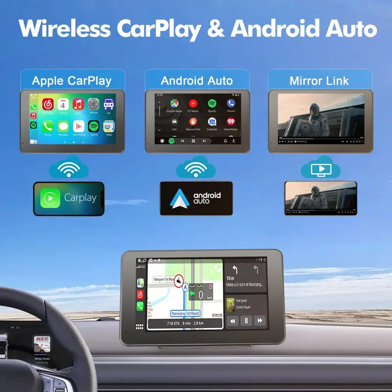 7 inch Drive Smarter with Smart Wireless Touchscreen Display & Instant GPS Navigation