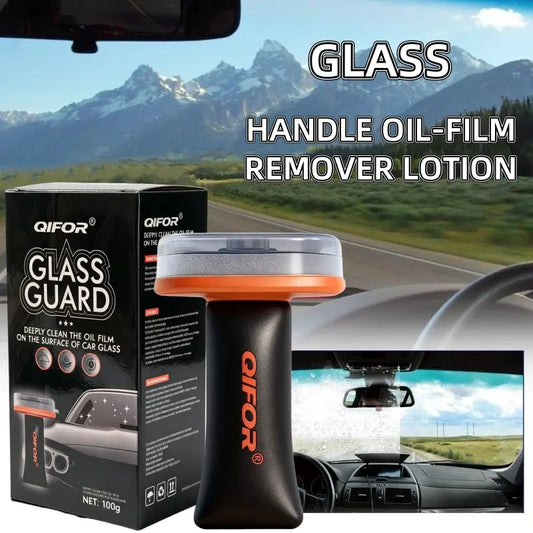 Crystal-Clear Windshield Oil Film & Stain Remover Applicator