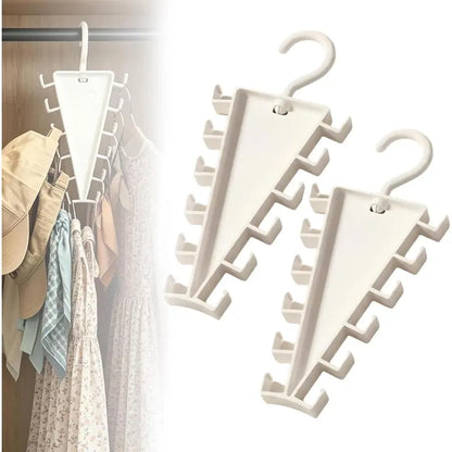 360° Rotating Closet Hanger Organizer – Instant 80% Space Saving for Bras, Belts & Tank Tops