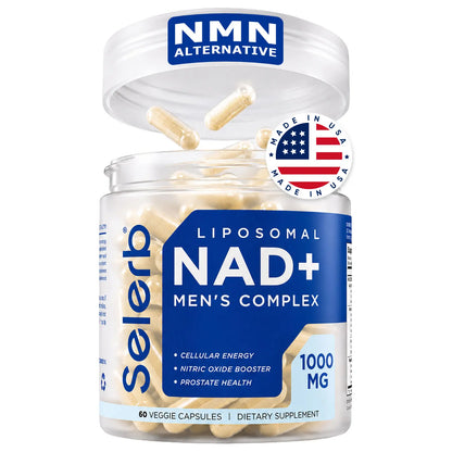 Liposomal NAD+ Men's Complex: Peak Cellular Energy, Nitric Oxide Boost & Prostate Health