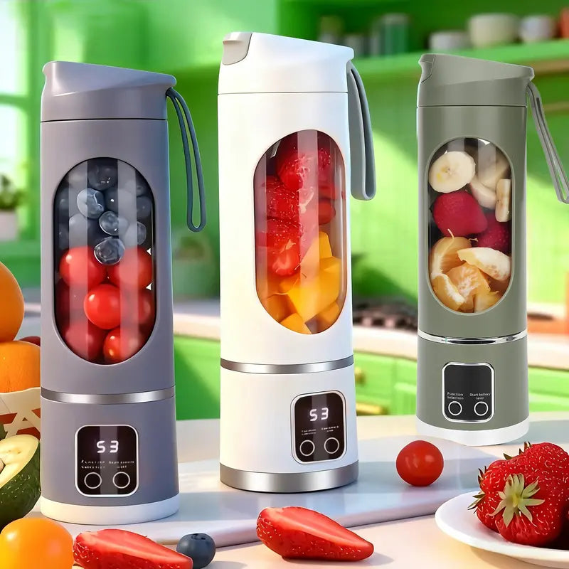 12-Blade Cordless Portable Blender with Smart LED Display for Shakes & Smoothies