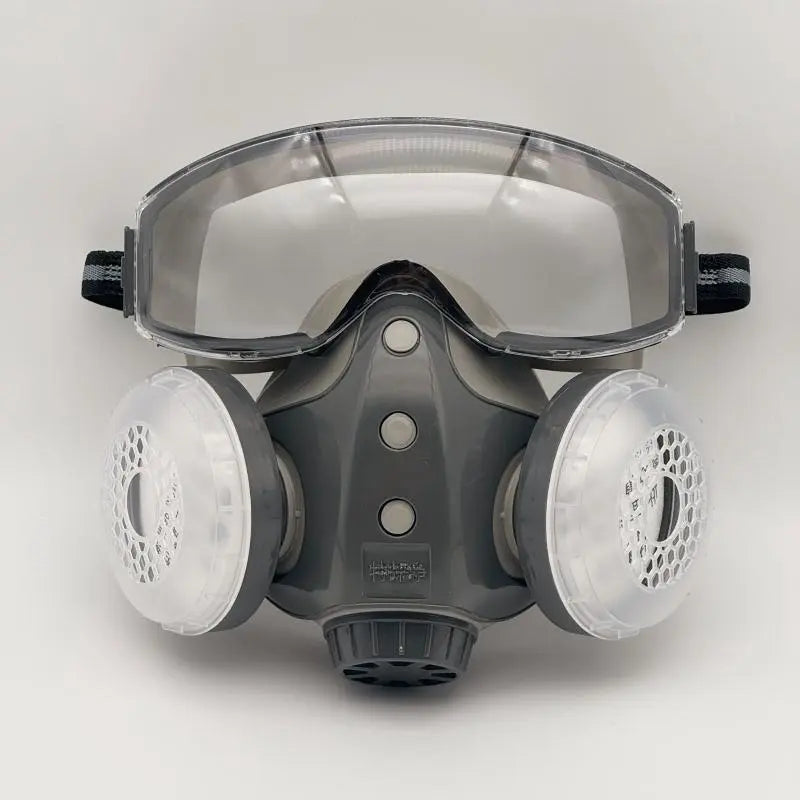 Dual-Filter Anti-Dust Respirator & Wide-Vision Safety Goggles Set