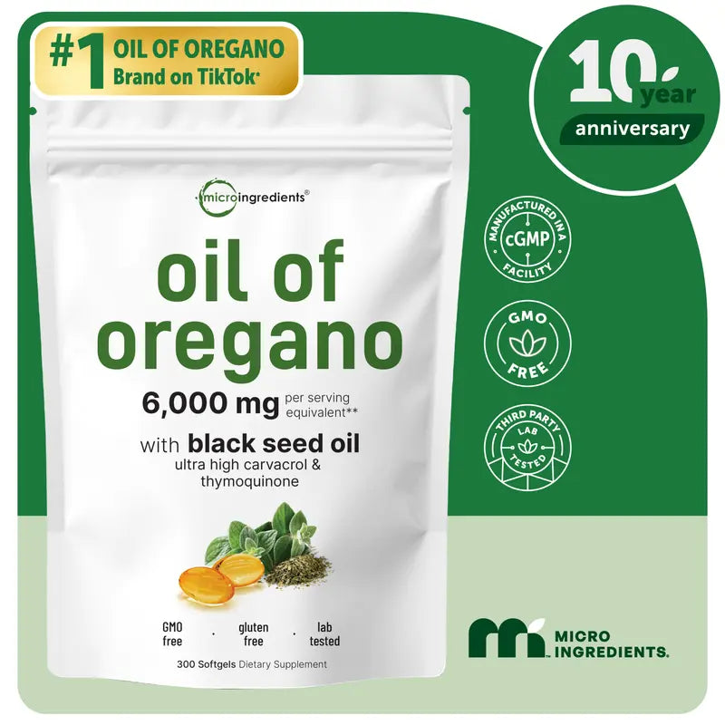 Ultra-Strength Oil of Oregano & Black Seed Oil Softgels