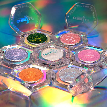 High-Shimmer Holographic Glitter Single Eyeshadow Powder