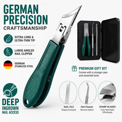 Precision Angled Clipper Kit for Thick & Ingrown Toenails