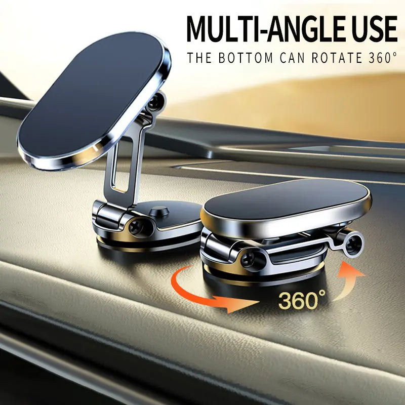 Ultra-Strong Magnetic Folding Car Phone Mount with 360° Rotation
