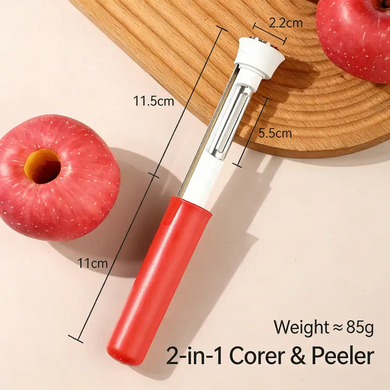 2-in-1 Stainless Steel Apple Corer & Vegetable Peeler