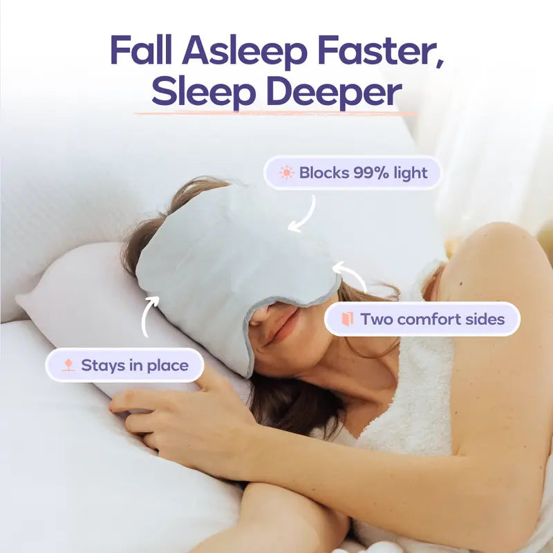 Weighted Sleep Eye Mask for Deep Pressure Relaxation & 99% Blackout
