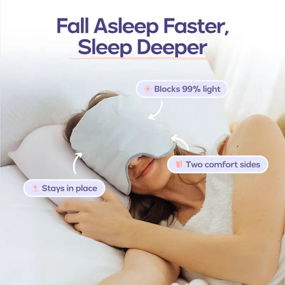 Weighted Sleep Eye Mask for Deep Pressure Relaxation & 99% Blackout