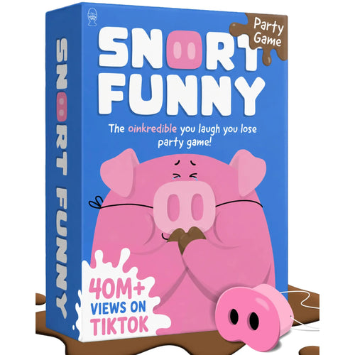 Squeaking Pig Snout Interactive Laugh-Out-Loud Party Card Game
