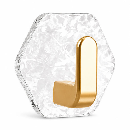Luxury Crystal Self-Adhesive Wall Hooks – No Drilling Heavy Duty Adhesive Holders