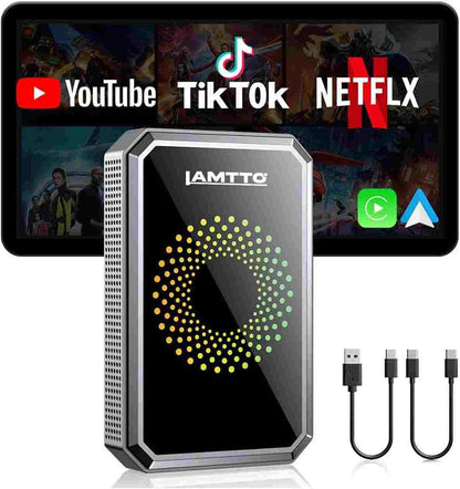 Transform Wired CarPlay to Wireless & Stream HD Videos Instantly on Your Car Screen