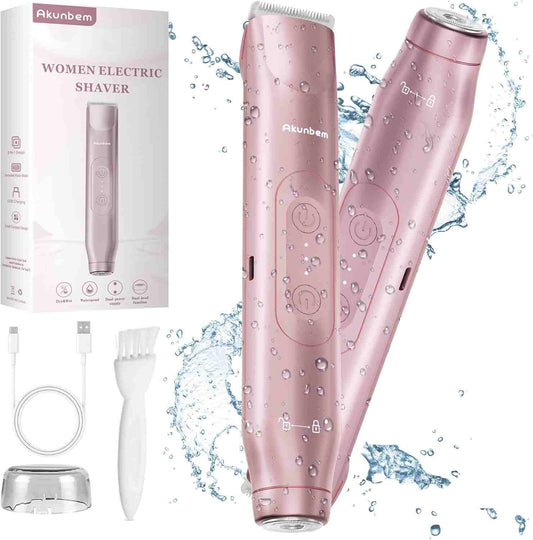 2-in-1 Electric Bikini Trimmer & Smooth Shaver for Women