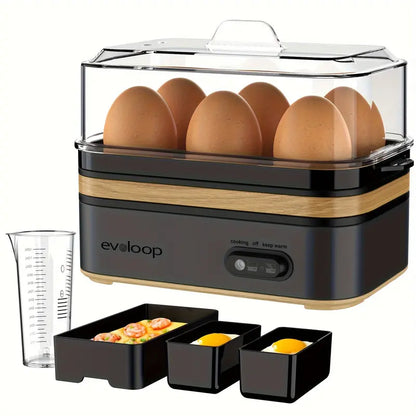 Rapid Electric Egg Cooker & Multi-Function Breakfast Steamer