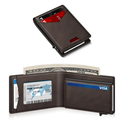 Instant Access RFID Blocking Minimalist Bifold Wallet