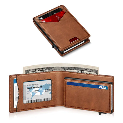 Instant Access RFID Blocking Minimalist Bifold Wallet
