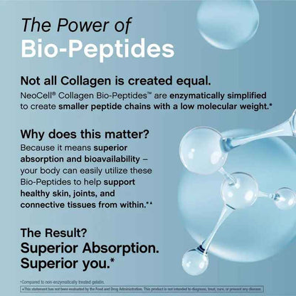 Grass-Fed Collagen Bio-Peptides Powder for Youthful Skin, Hair & Joint Mobility