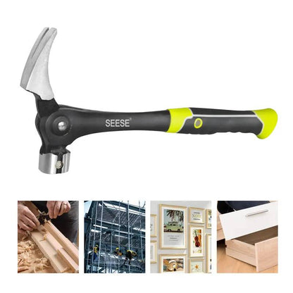 Multi-Angle Adjustable Claw Hammer & Wire Puller