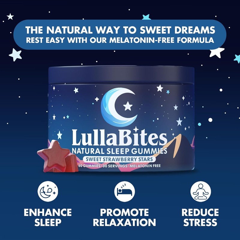 Natural Melatonin-Free Sleep Gummies – Wake Up Refreshed, No Morning Grogginess!