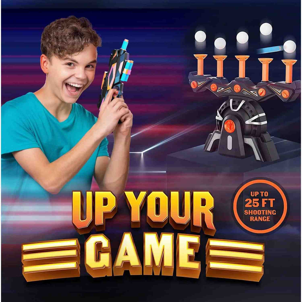 Floating Hover Target Game Set with Blaster & Darts